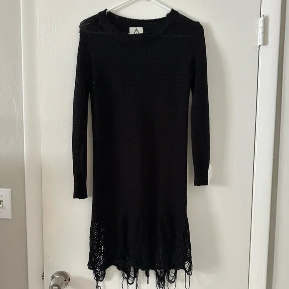 Unif Dresses | Black Knit Dress | Color: Black | Size: S | Lyssahoo's Closet